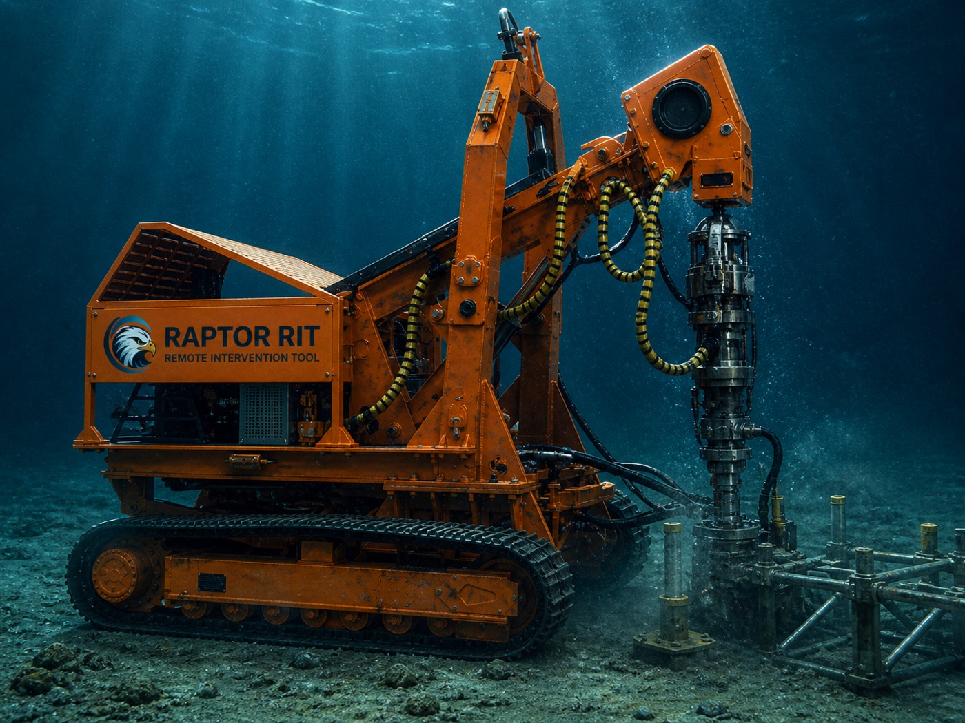 Raptor RIT subsea crawler platform at work